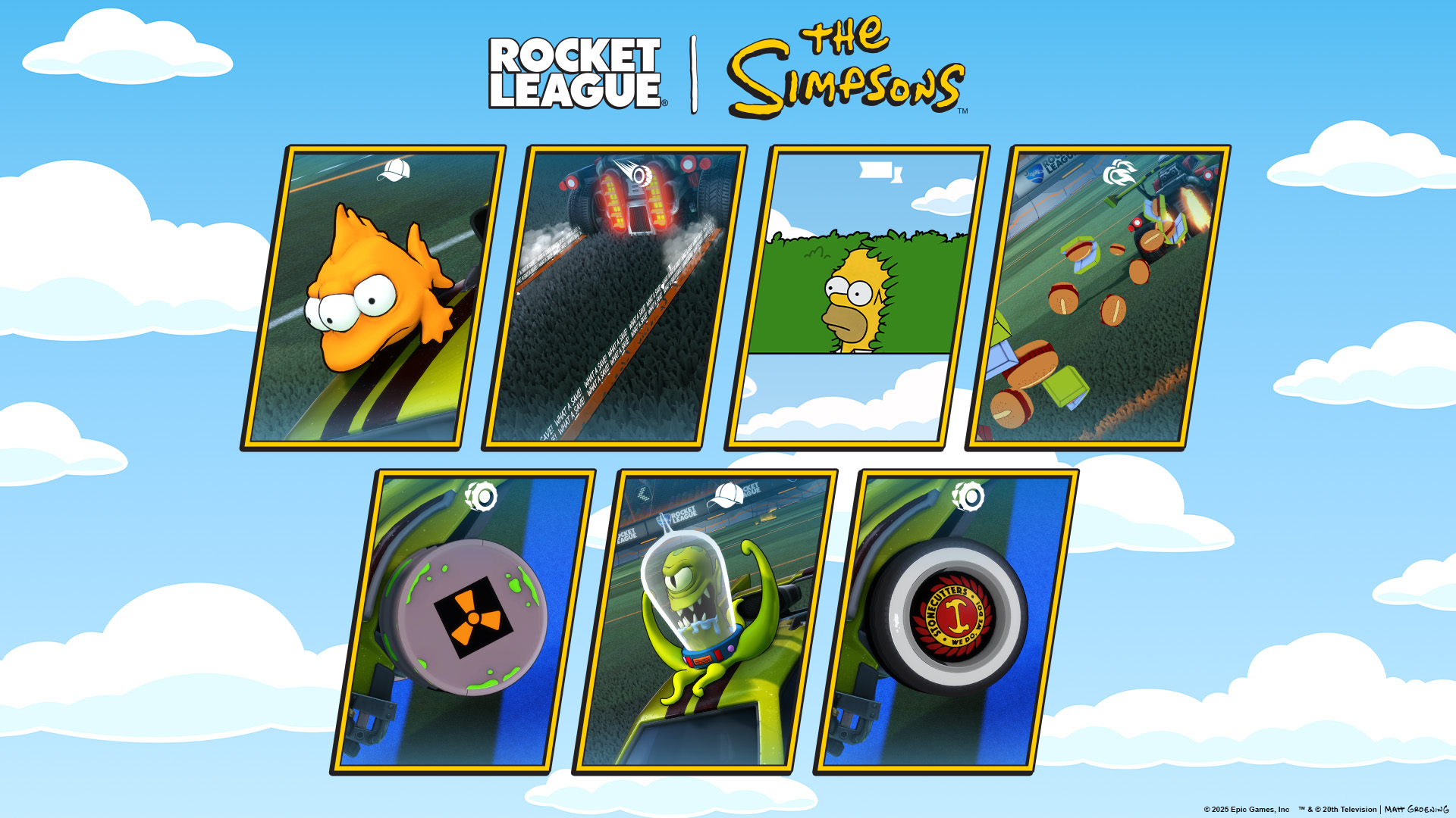 Verdiene Springfield-Items in Rocket League x The Simpsons!