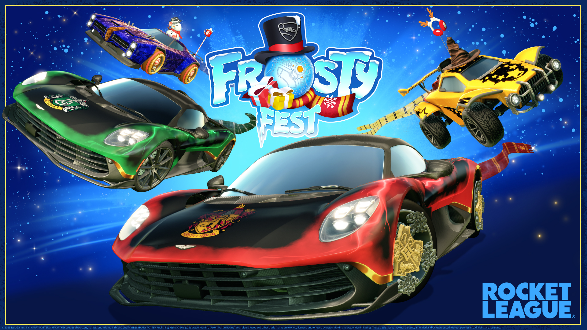 Rep Your Hogwarts House in Rocket League’s Frosty Fest 2025! - Rocket League ® image