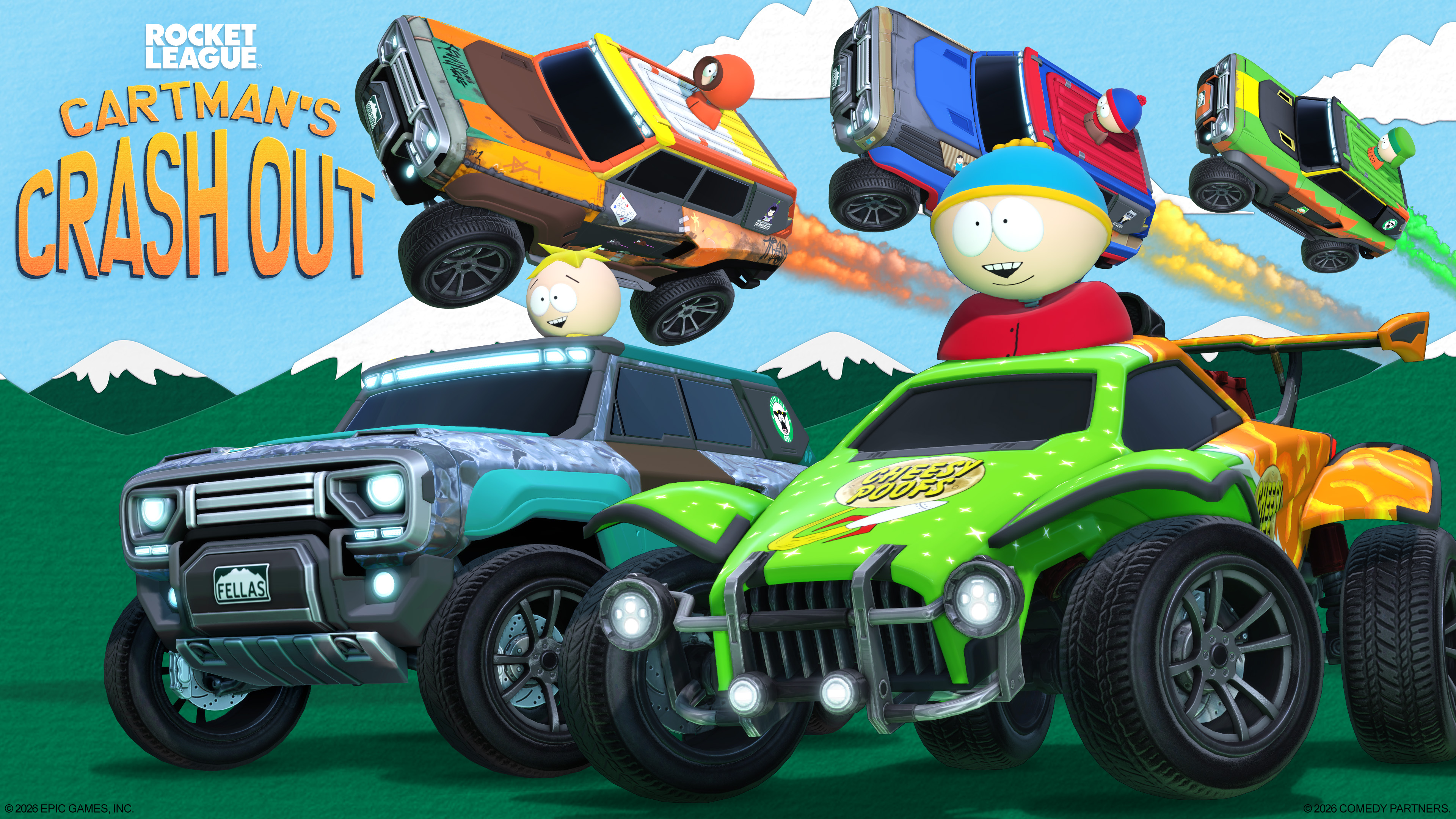 Eric Cartman & Crew Cause Chaos in Rocket League - Rocket League ®