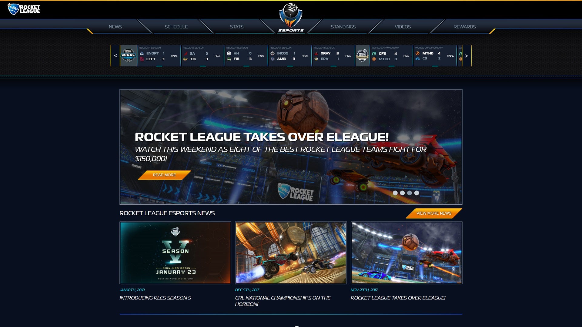 Our New Rocket League Esports Website is Here!